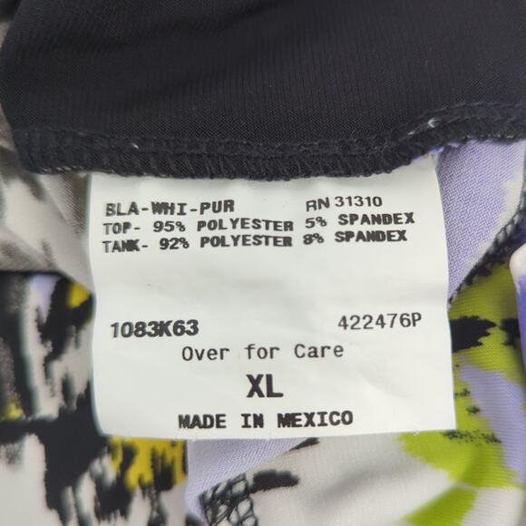 NWT IZ Byer California Polyester Blend Blouse Womens XL Floral - Picture 6 of 6